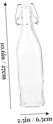 Cabilock Glass Juice Bottles 2 Pack - Reusable Oil Sauce Vinegar Storage