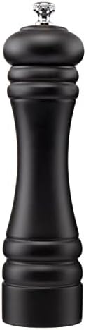 Black Pepper Mill Salt Grinder Refillable Adjustable Coarseness Ceramic
