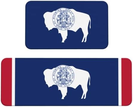Comfort Durable Wyoming State Flag Kitchen Mats