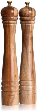 Premium Salt Pepper Mill Set with Adjustments DeroTeno Home Kitchen accent