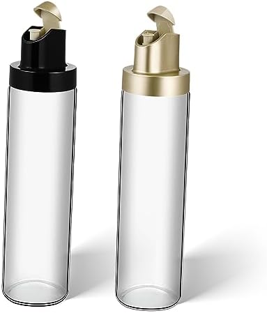 2-Piece Leak-Proof Glass Olive Oil Bottles Set for Kitchen