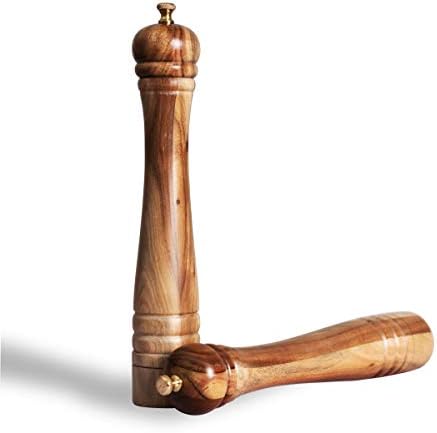 Premium Salt Pepper Mill Set with Adjustments DeroTeno Home Kitchen accent