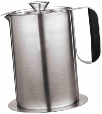 Cabilock 1L Stainless Steel Oil Bottle with Strainer Kitchen Essential