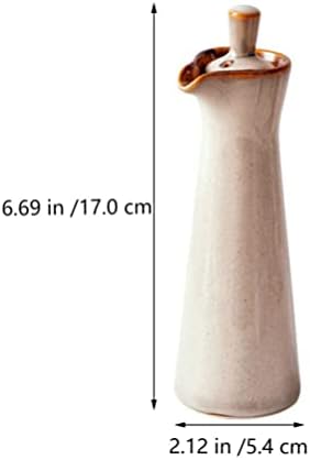 PRETYZOOM Ceramic Oil Dispenser Bottle for Kitchen