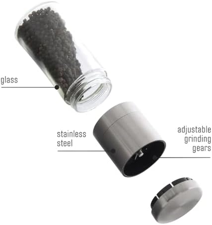 Adjustable Salt Pepper Grinder Set