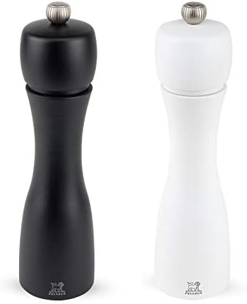 peptide Peugeot Tahiti 8 Inch Black Pepper Mill and White Salt Mill Set