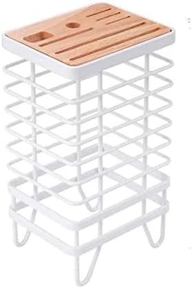Sturdy Metal Wood Knife Holder Kitchen Tool Set Storage