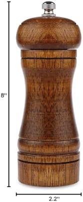 Powstro 5-inch Adjustable Ceramic Pepper Grinder