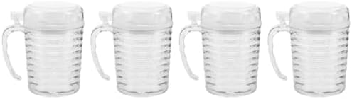 4PCS Plastic Condiment Bottles Set of 4