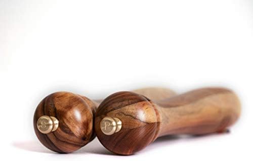 Premium Salt Pepper Mill Set with Adjustments DeroTeno Home Kitchen accent