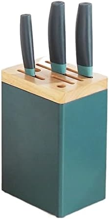 Green Kitchen Knife Holder Set