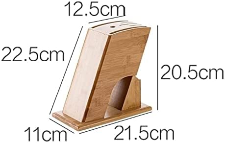 Zaego Bamboo Kitchen Knife Holder Block