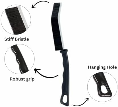 Premium Hard-Bristled Crevice Cleaning Brush