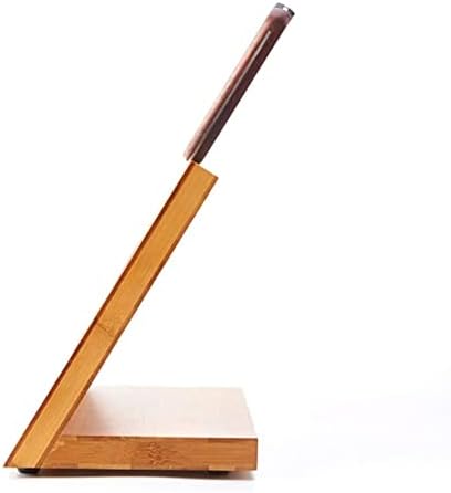 Magnetic Slanted Knife Block Wood Universal Holder