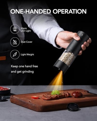 FORLIM Electric Salt Pepper Grinder Set