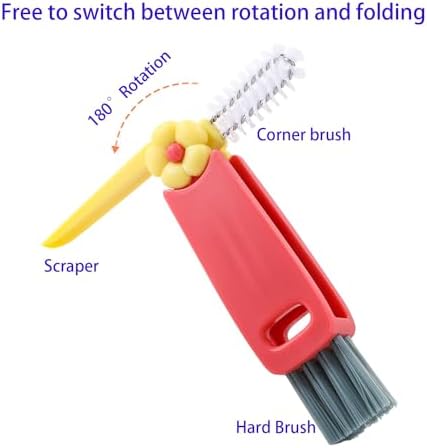 Sponge Cup Brush Set 3pcs Multifunctional Bottle Cleaning Tool
