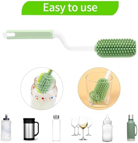 Silicone Bottle Brush Set for Easy Cleaning