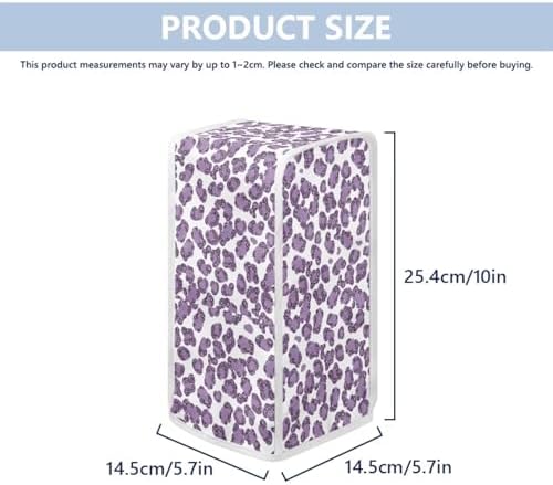 Purple Leopard Electric Can Opener Dust Cover