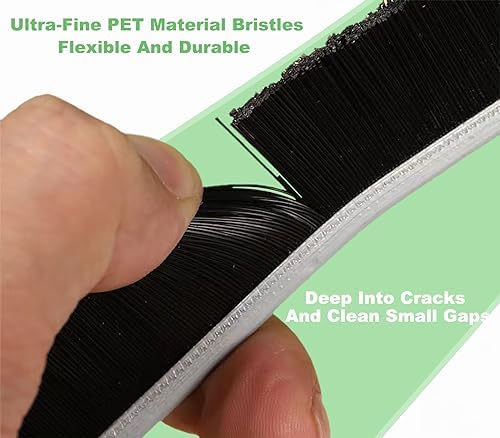 3-Piece Hard Bristle Crevice Cleaning Brush Set USA