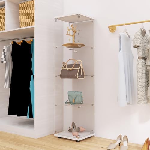 Sturdy 4-Tier tempered glass display cabinet