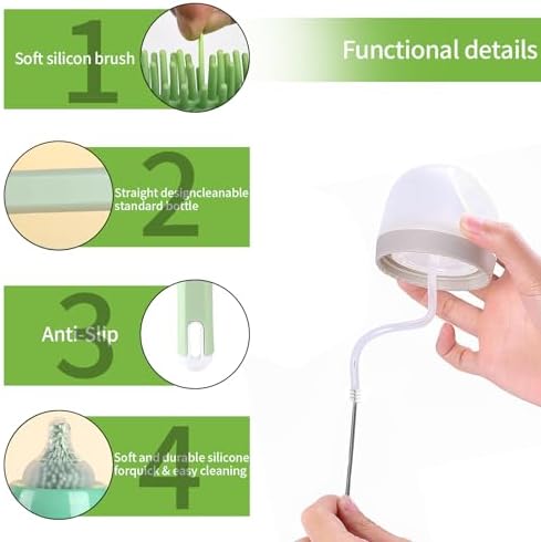 Silicone Bottle Brush Set for Easy Cleaning
