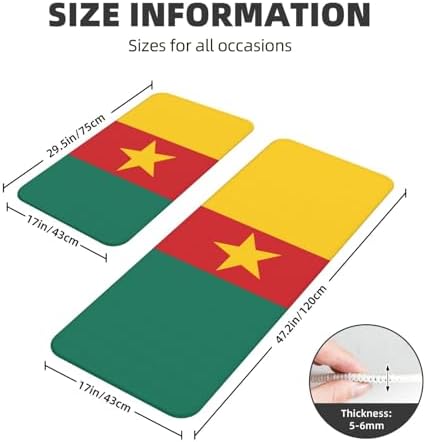 Cameroon Flag Kitchen Mats