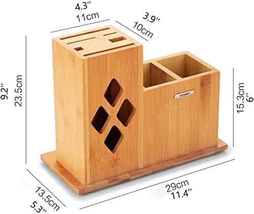 Bamboo Kitchen Knife Holder for Counter