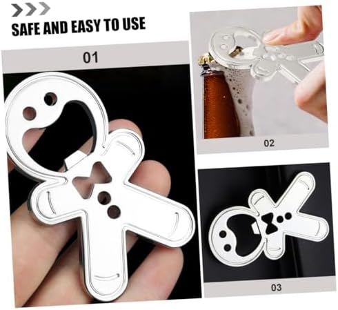 Zerodeko 4pcs Zinc Alloy Bottle Opener Set