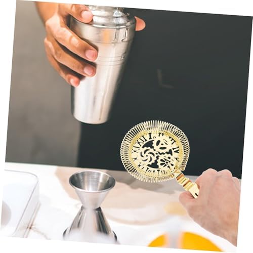 VOSAREA Gold Stainless Steel Cocktail Strainer