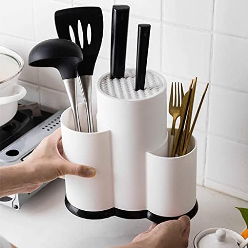 White Kitchen Knife Block