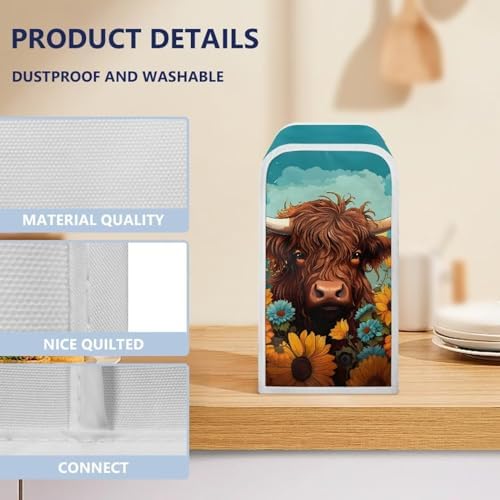 ZOUTAIRONG Sunflower Cattle Electric Can Opener with Waterproof Dust Cover