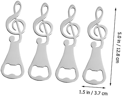 4-Pack Stainless Steel Bottle Opener Set for Wine Beer More