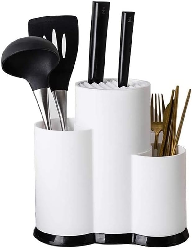 White Kitchen Knife Block