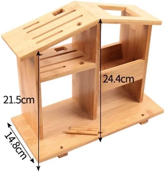 ZAEGO Bamboo Knife Holder Space-Saving Storage