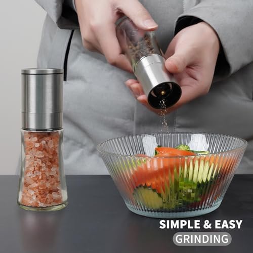 Adjustable Salt Pepper Grinder Set