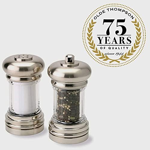 Olde Thompson - 7-Piece Pepper Mill Salt Shaker Set