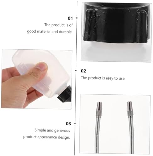 5-Piece Oil Can Dispenser Set with Iron Mouth Replaceable Brush