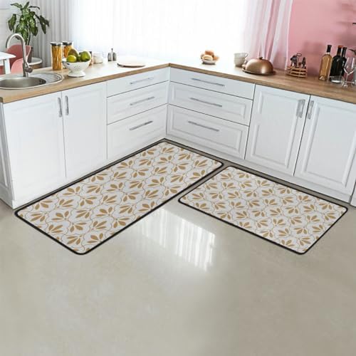 DUCANLL 2-Piece Anti-Fatigue Kitchen Mat Set
