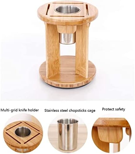 Rutavm Bamboo Kitchen Knife Holder