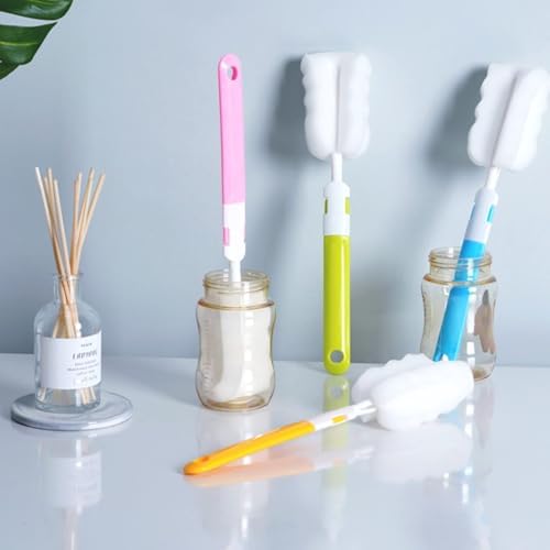 Sponge Cup Brush Set 3pcs Multifunctional Bottle Cleaning Tool