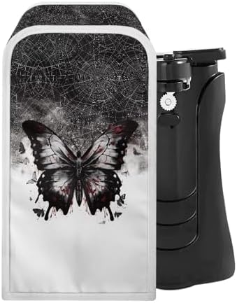 Suhoaziia Black Butterfly Can Opener Organizer Cover Case