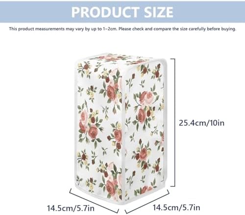 TODIYADDU Pretty Rose Camellia Can Opener Dust Cover Easy to Use Durable Fit
