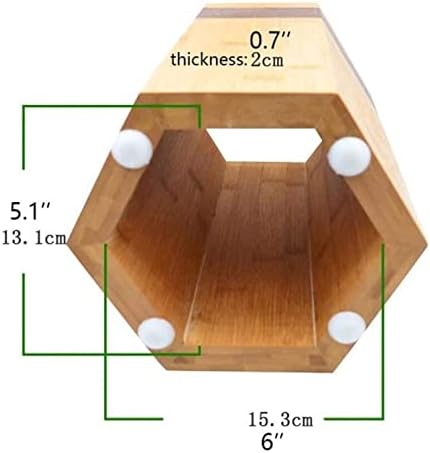 Zaego Magnetic Bamboo Knife Holder Set