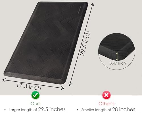 173x295in Premium Standing Desk Mat for Comfort and Extra Flexibility