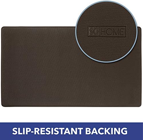 Cozy Anti-Fatigue Kitchen Mat 12 Inch Thick Damask Blue