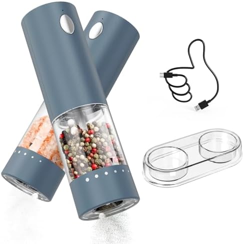Circle Joy Electric Salt Pepper Grinder Set