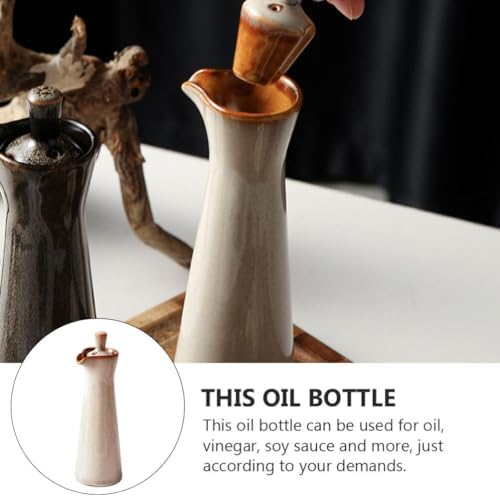 PRETYZOOM Ceramic Oil Dispenser Bottle for Kitchen