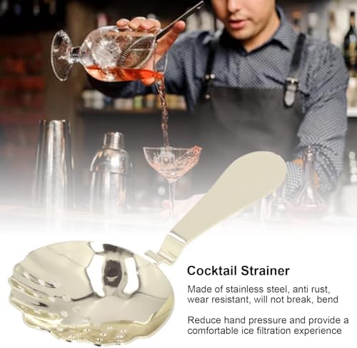 Julep Strainers Stainless Steel Cocktail Strainer Protein Gold
