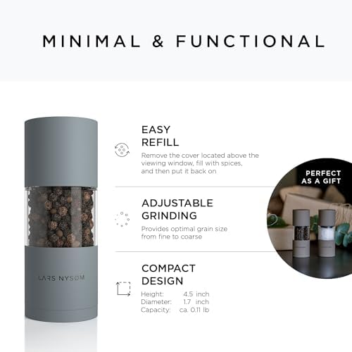 Enhance Flavor with LARS NYSM Salt and Pepper Grinder Set