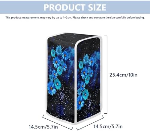 Kathyboom Blue Flowers Can Opener Dust Cover Water Resistant Machine Washable